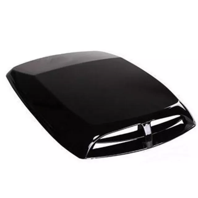 Black Auto Car Decorative Air Flow Intake Turbo Bonnet Hood Scoop Vent Cover