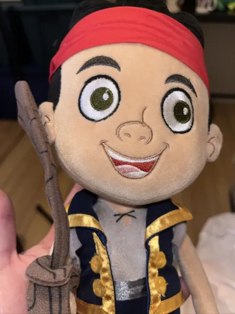 DISNEY STORE Plush JAKE and the Neverland Pirates 14” Tall Plush Doll Original 2