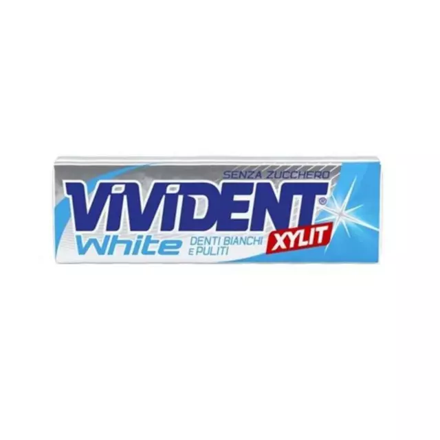 Gomme Da Masticare Vivident White Peppermint Senza Zucchero 20 x 13,5 g