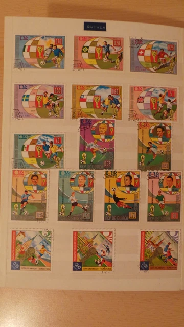 ca. 60 vers. Briefmarken aus Rep. de Guinea ORIGINAL & Gestempelt / RAR