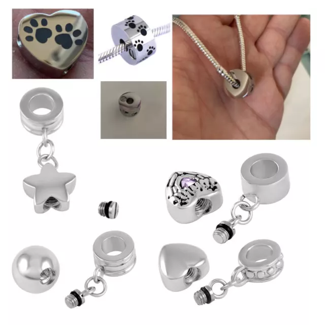 Urn Bracelet Charms Cremation Ashes Keepsake Urn Memorial Jewellery Pet Dog Cat