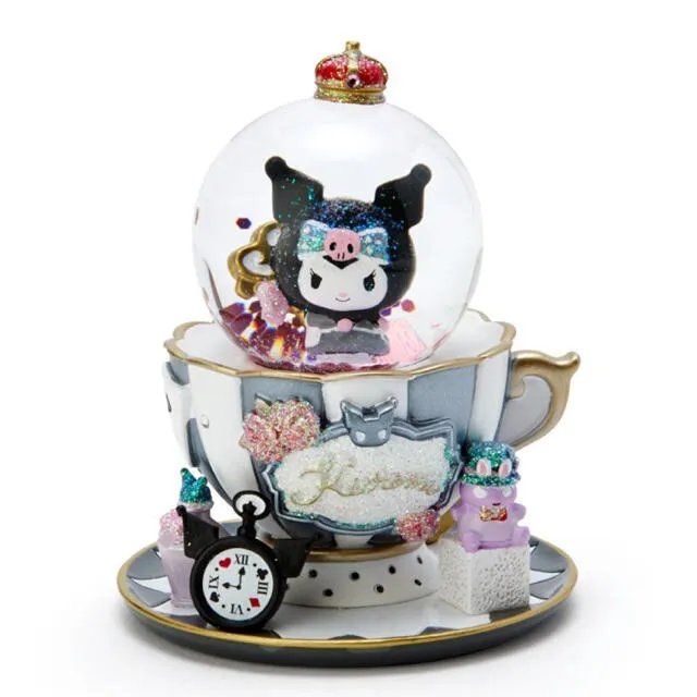 Sanrio Kuromi Snow Globe Tea Cup Alice in Wonderland 2019 2.76x2.76x3.35 New