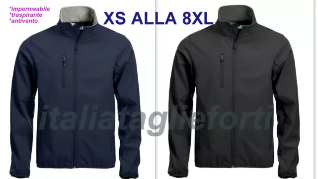 No Maxfort Taglie Forti Uomo Giubbotto Giacca Softshell Antivento  Xl 7Xl