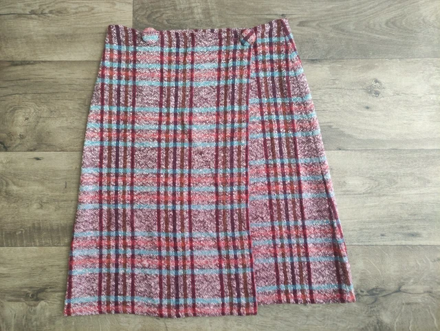 Abitart Vintage 80/90S Jupe Boutons Grands Mixte Laine Rétro Taille 3 (S)