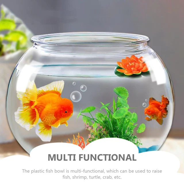 round fish bowl Tank Fish Tank Goldfish Tank Goldfish Bowl Fishbowl Plastic 3