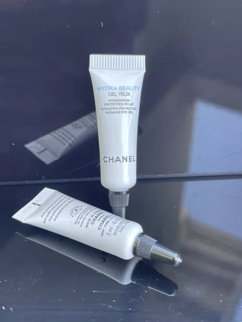 LOT OF 2- Chanel hydra beauty MICRO GEL YEUX Smoothing Hydration Eye gel  3mlEach