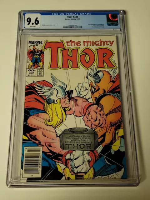 Thor #338 Marvel Comics CGC 9.6 Beta Ray Bill Newsstand