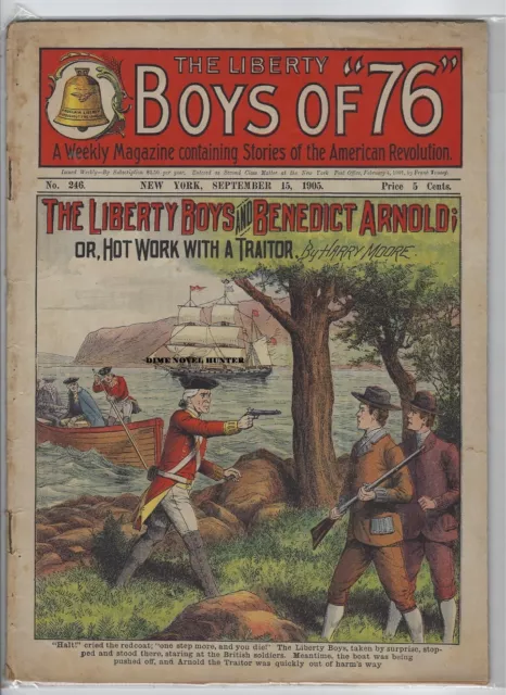 1905 Liberty Boys Of 76 #246 Benedict Arnold Frank Tousey Dime Novel