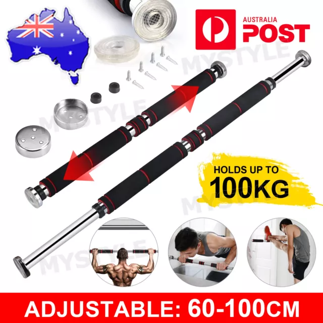 Door Chin Up Bar Portable Pull Up Doorway Home Gym Workout Fitness Abs Exercise