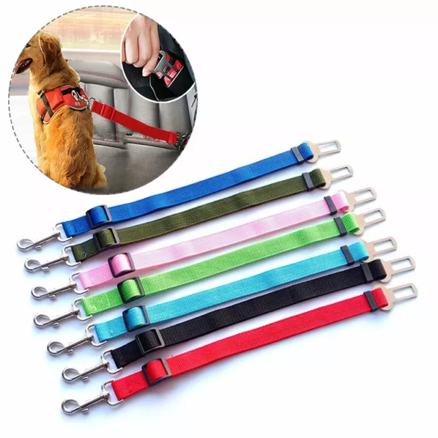 Voiture Ceinture de Sécurité Réglable Harnais Câble Laisse Chien Chat Pet Clip .