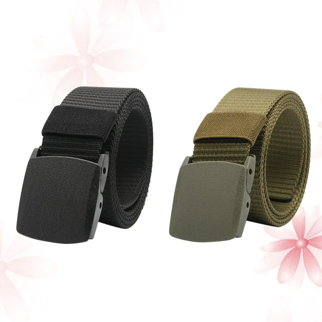 2 Pcs Cinture Da Uomo Cintura Elastica Per Fascia Lombare Fibbia Automatica