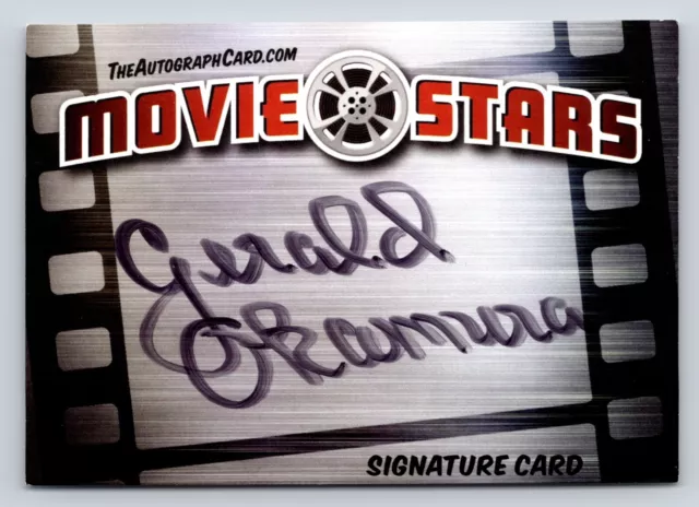 Gerald Okamura Authentic Autographed Signed Legendary Movie Stars Signature Card