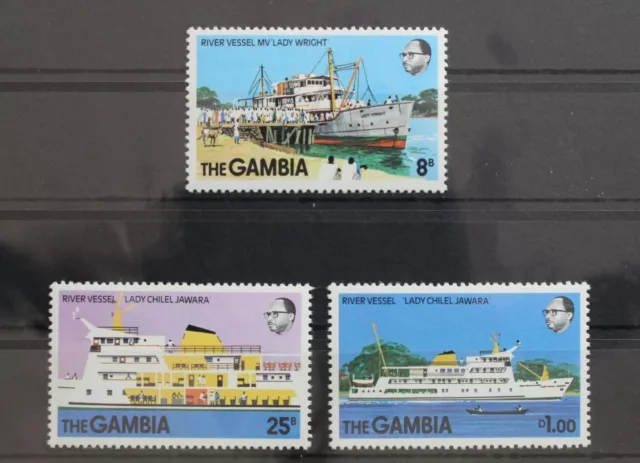 Gambia 378-380 Mint Ships #ST404