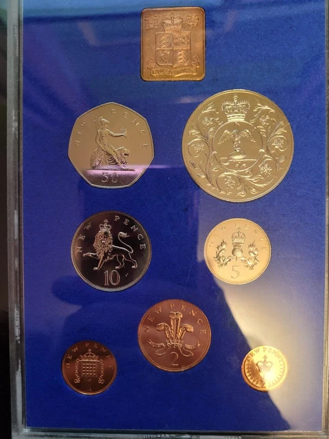 1977 Elizabeth Ii Royal Mint Proof 7 Coin Complete Set