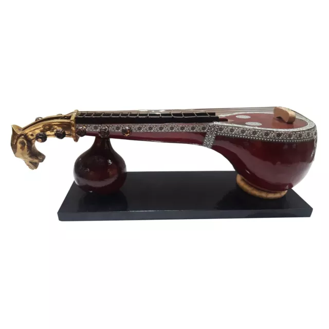 Wooden Decorative Musical Instrument Saraswati Designer Veena Showpieces Iteam 3