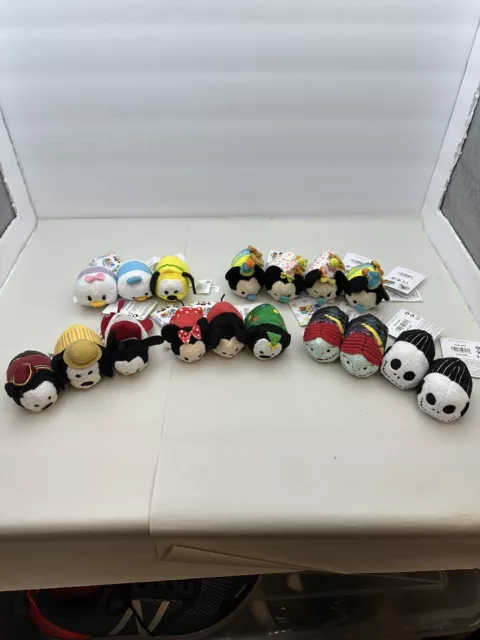 Disney Mini Tsum Tsum Lot Mickey Minnie Mouse Daisy Donald Duck Pluto Mini Plush