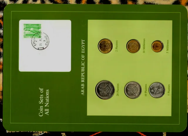 Coin Sets of All Nations Egypt 1972-1980 UNC 5 Piastres 1979