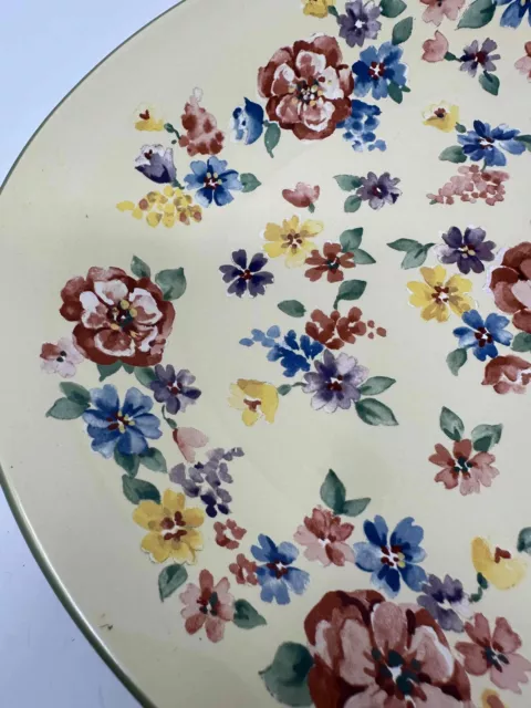 Longaberger Platter Spring Floral Pottery Collection 13" Platter w/ Box Serving