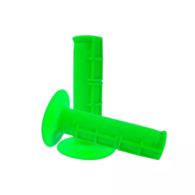 Raceline Half Waffle Fluo Green Mx Grips Handlebar Grip Kawasaki Kxf250 Kxf450