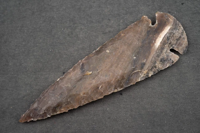 5.1" Flint Spearhead Ohio Collection Spear Point Knife Blade Arrowhead 466