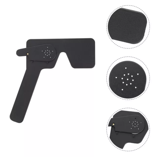 White Plastic Blindfold Eye Occluder for Exam Handheld Occluders