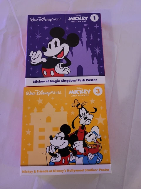Walt Disney World Mickey  Hollywood Studios POSTER McDonald's Happy Meal   #1 #3