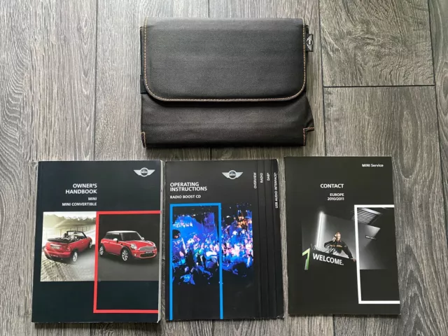 Mini Hatch & Convertible Owners Handbook Manual & Wallet R57 R56 2007-2012 S D *