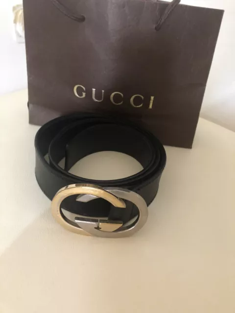 CINTURA GUCCI UOMO In Pelle Originale Tg 100 EUR 139 99 PicClick IT