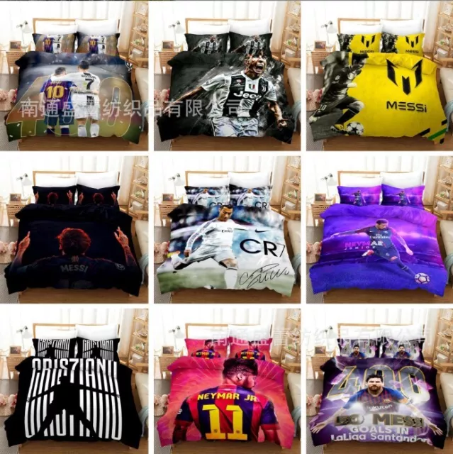 Football Soccer Star Collection Single/Double/Queen/King Bed Quilt Cover Set