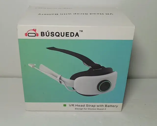 BUSQUEDA Elite Strap with Battery for Oculus Quest 2, 8000Mah Extend 7Hrs Playti