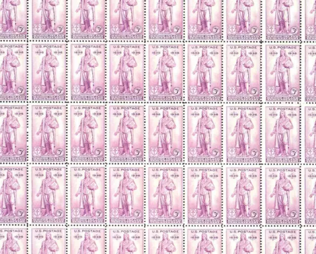 #777 Rhode Island 3 cent full mint sheet of 50 stamps MNH OG