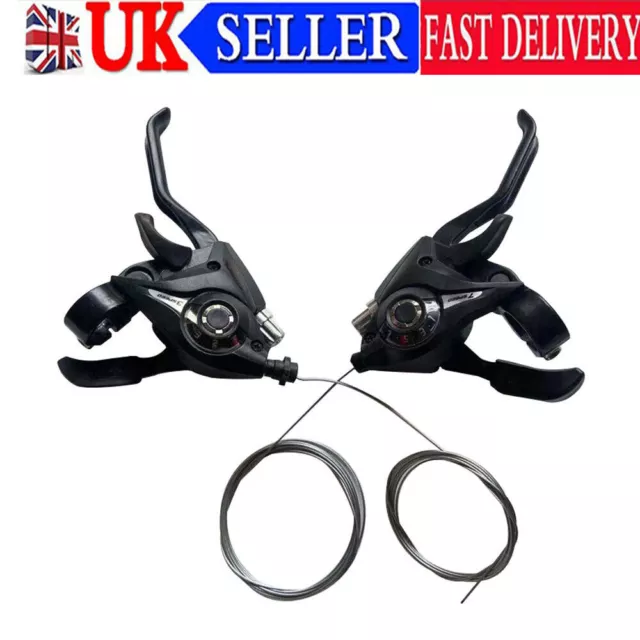 For Shimano ST-EF51 GEAR Shifter Set 3x7 3X8 V-Brake Lever Speed Set Bike MTB