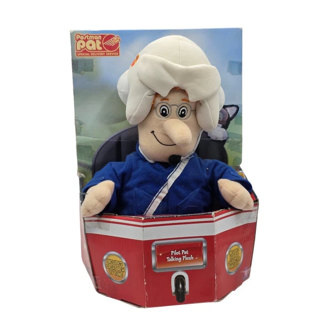 Postman Pat Tableware POSTMAN PAT RARE Pilot Pat Talking Plush 2008 Soft Toy New Boxed £19.99 ...