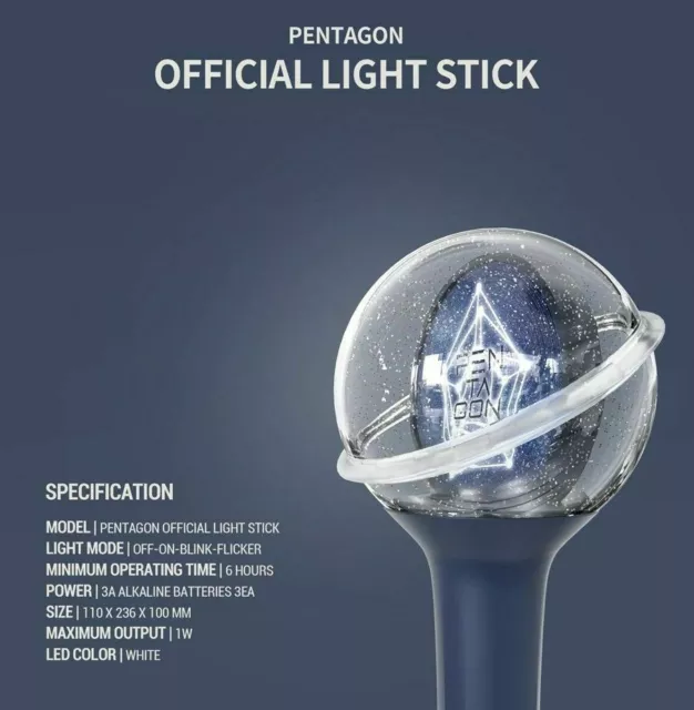 NEW PENTAGON OFFICIAL LIGHT STICK NEW Version + Free Tracking Number