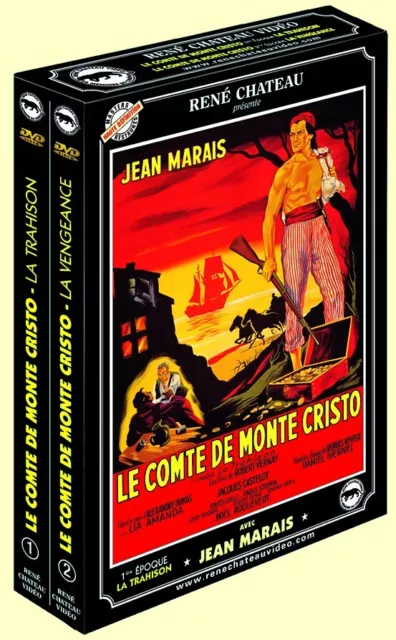 LE COMTE DE Monte Cristo Jean Marais Coffret 2 Dvd Rene Chateau