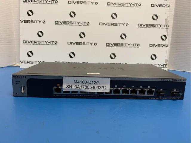 Netgear Prosafe M4100-D12G Managed Switch