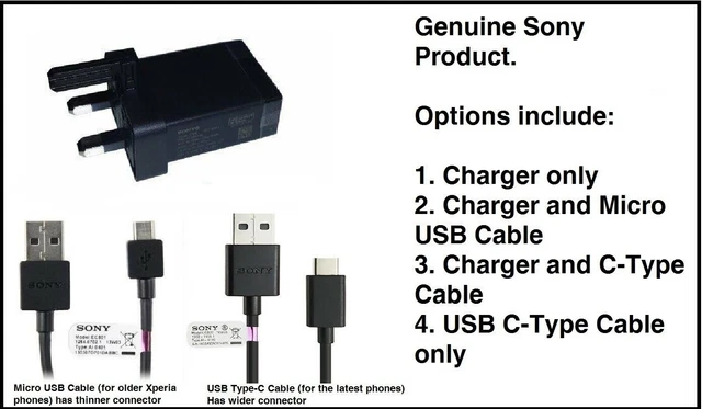 Original Sony/Ericsson Mains Charger TYPE 1 ( CST-75