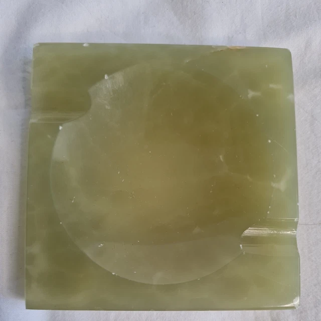 Vintage Onyx marble Ash Tray or Trinket Dish.