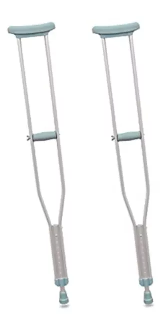 Pepe - Underarm Crutches  Pair Under Armpit Crutches  Upto 5ft 2"