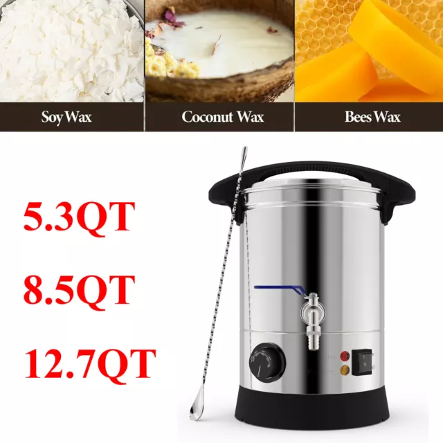 Wax Melter for Candle Making, 5.3 Qts Electric Wax Melter, Large