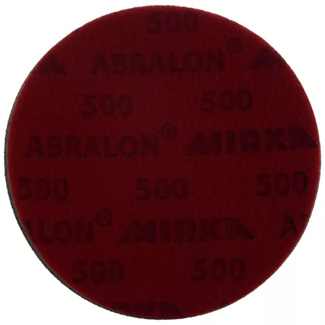 Mirka Abralon 150mm 6" P500 Grit 20x HookNLoop Foam Fine Finishing Discs Pad 3