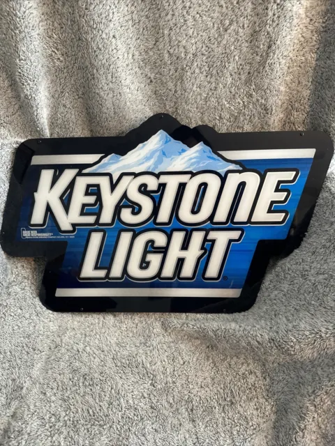 2013 Keystone Light Mountains Sign Beer Led Bar Pub Mancave Advertisement Parts