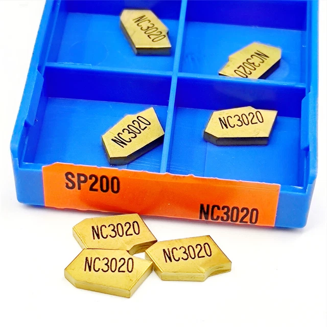 30Pcs SP200 NC3020 2mm CNC Cut-Off Grooving Carbide Inserts For Steel MGEHR