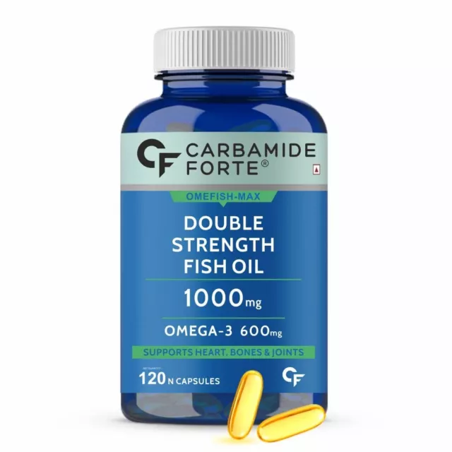 Carbamide Forte Double Strength Pesce Olio 1000mg Con Omega 3 600mg 120 Pillole