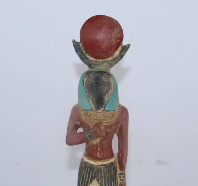 RARE ANCIENT EGYPTIAN ANTIQUE HORUS Stand Old Egyptian Pharoh Untique Statue 3