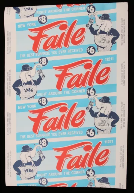 FAILE - Affiche hors commerce très  rare    -ryca/dolk/eine/evil/dface/ludo/hush 2