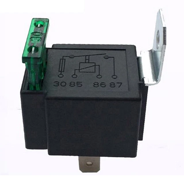 12V 30A CAR Auto Automotive Heavy Duty Relay 4Pin Fuse Fused On/Off.MJ