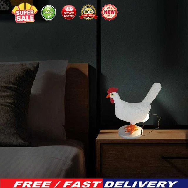 Creative Chicken Lamp Desktop Ornament Bedside Living Home Decor Light (B)