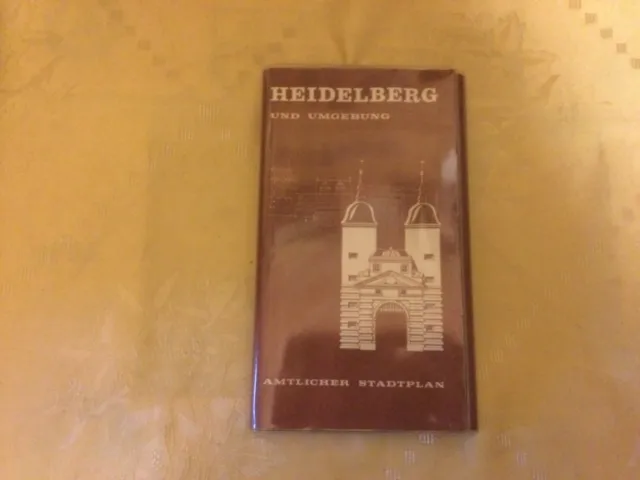 Heidelberg und Umgebung Amtlicher Stadtplan 1980
