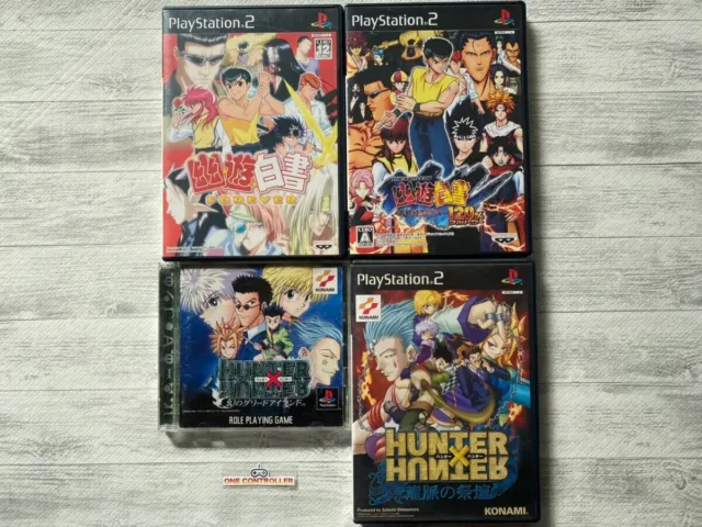 SONY Playstation PS 1 & 2 Yu Yu Hakusho Forever & Hunter x Hunter set from Japan